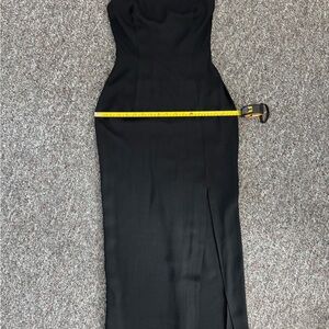 Jessica McClintock Black Sleeveless Lace Whimsical Goth  Grunge Vintage Dress
